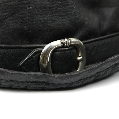 CHROME HEARTS BS Flare Gunslinger Leather Hat Black Size M