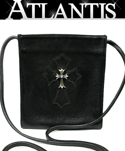 CHROME HEARTS Square Pocket Small CH Cross Bag Black