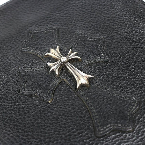 CHROME HEARTS Square Pocket Small CH Cross Bag Black
