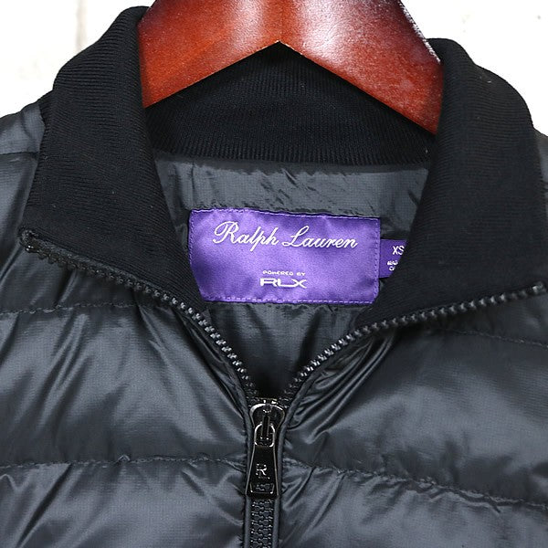 RALPH LAUREN RLX Down Knit Panel Jacket Black Size XS