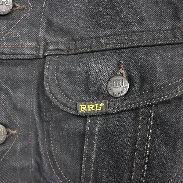 RALPH LARUREN RRL 271-J Denim Jacket Black Size S