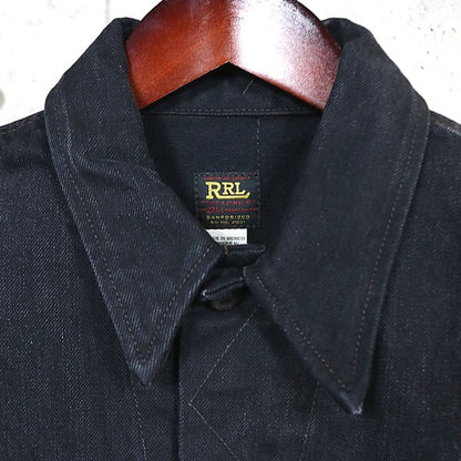 RALPH LARUREN RRL 271-J Denim Jacket Black Size S