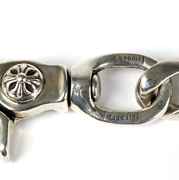 CHROME HEARTS 1-Clip Long Classic Silver 925 Wallet Size ONE SIZE