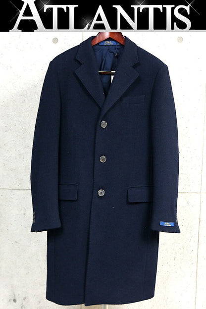 RALPH LARUREN Chesterfield Coat Navy Size S