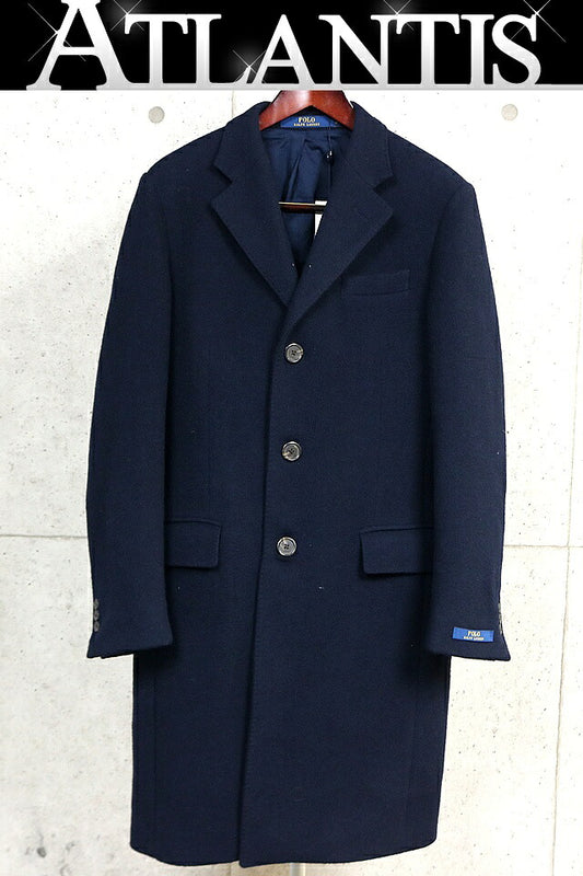 RALPH LARUREN Chesterfield Coat Navy Size S
