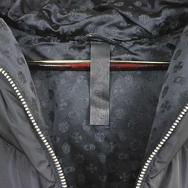 CHROME HEARTS Half Dagger Zip Pullover Hoodie Black Size L
