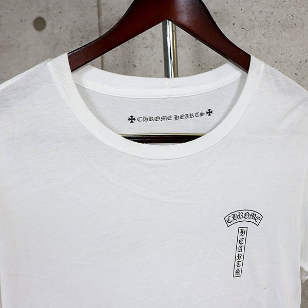 CHROME HEARTS Matty Boy T-BAR Cotton T-Shirt White Size S