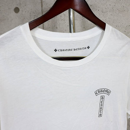 CHROME HEARTS Matty Boy T-BAR Cotton T-Shirt White Size S