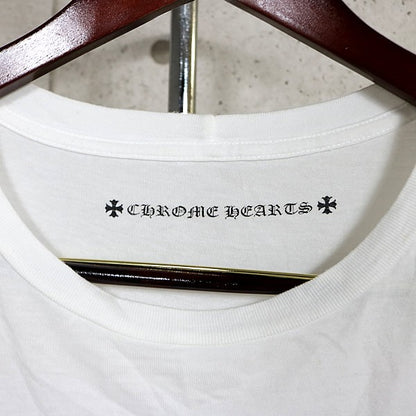 CHROME HEARTS Matty Boy T-BAR Cotton T-Shirt White Size S