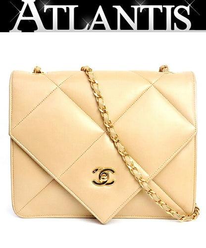 CHANEL Vintage Matelasse Chain Bag Lambskin Size ONE SIZE