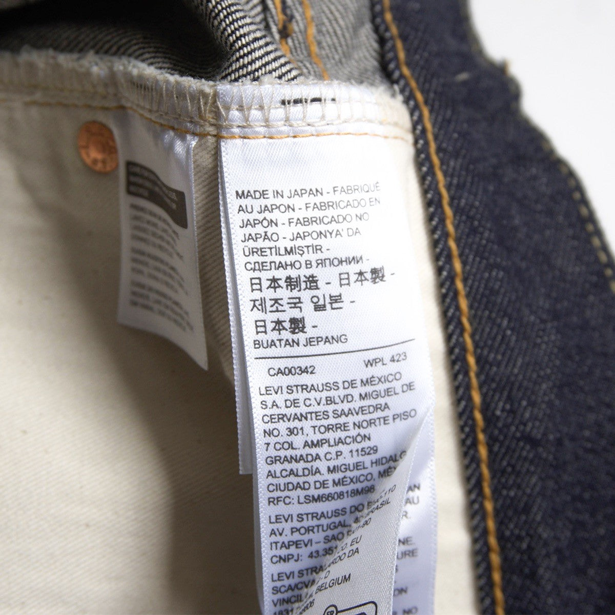 Levi's Vintage Clothing x wxl 501XX Big E Jeans Denim Pants Size 38×34