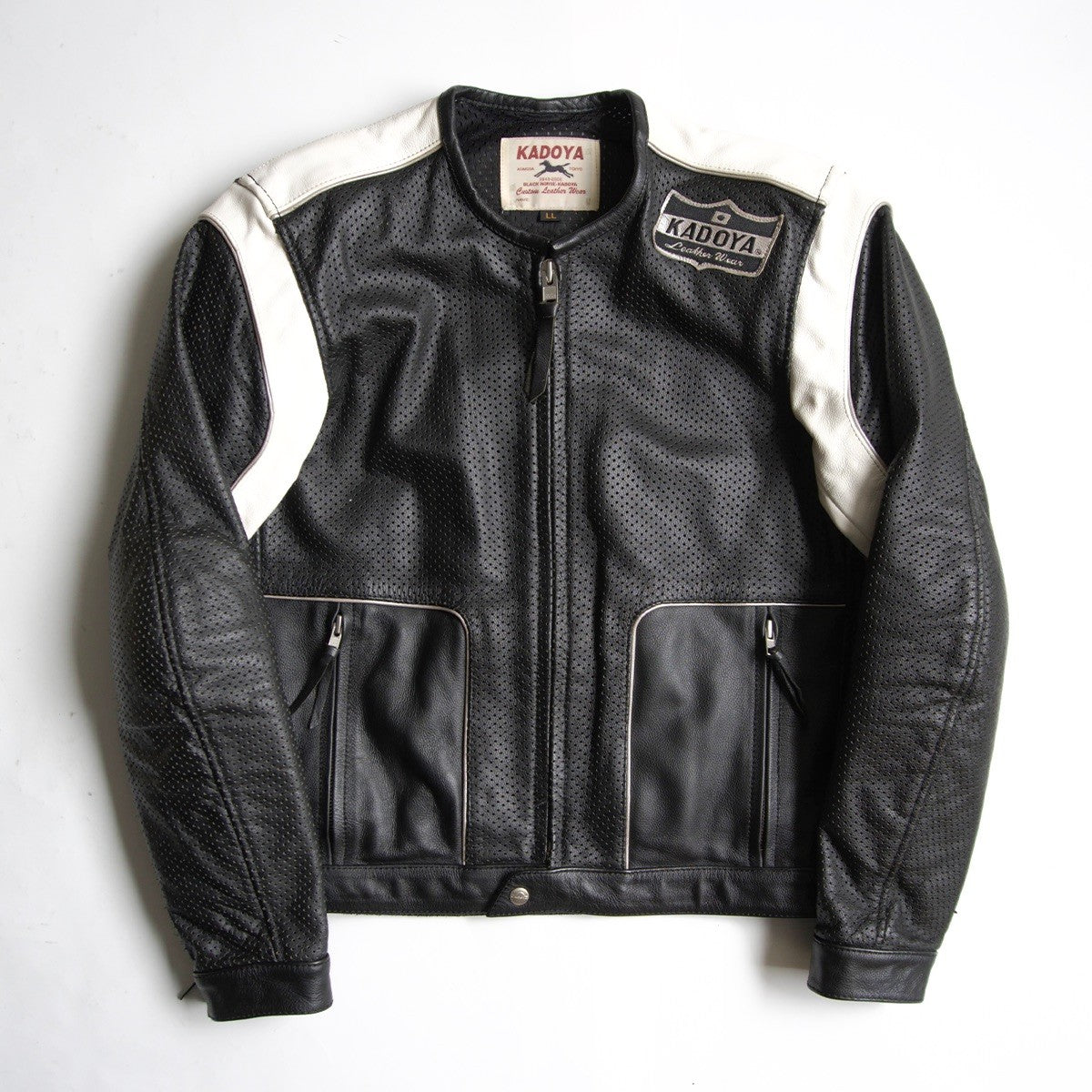 Kadoya Perforated Single Riders Jacket Size LL