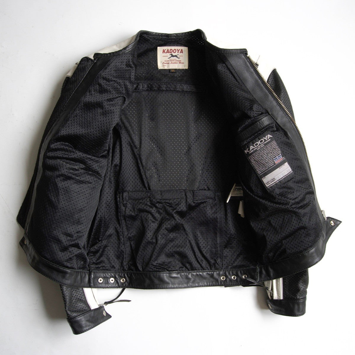 Kadoya Perforated Single Riders Jacket Size LL