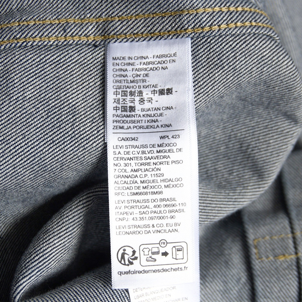 LEVI'S PREMIUM Type I Trucker Jacket Size XXL