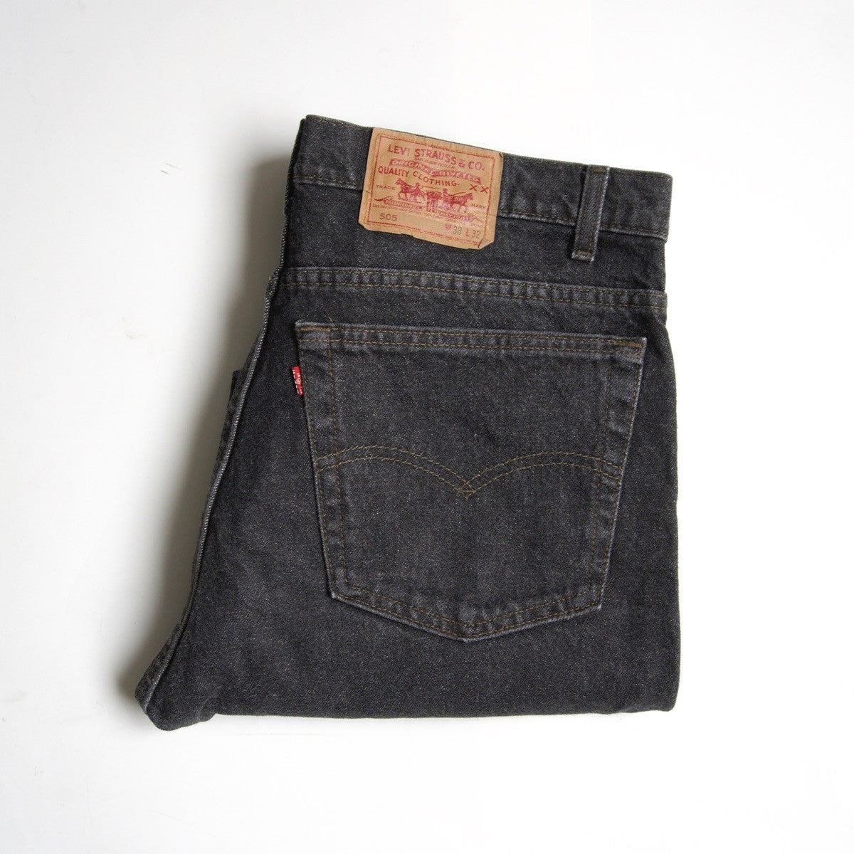 Levi's x wxl 80s Black 505 Denim Jeans Pants Size 38×32