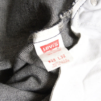 Levi's x wxl 80s Black 505 Denim Jeans Pants Size 38×32