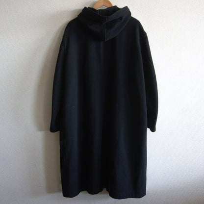 Y's for Men Hooded Wool Long Coat Size XXL
