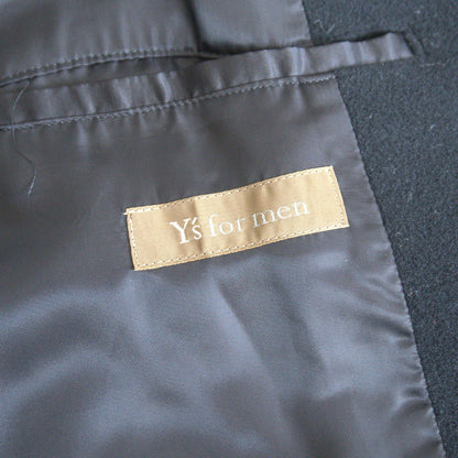 Y's for Men Hooded Wool Long Coat Size XXL