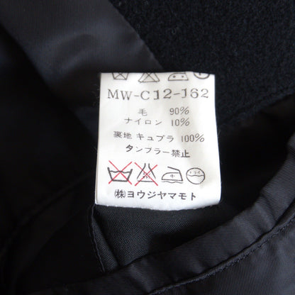 Y's for Men Hooded Wool Long Coat Size XXL