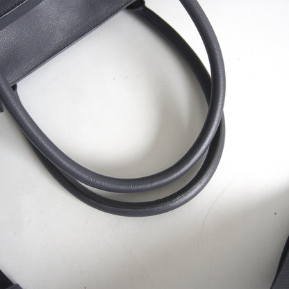 Coach 2-way Leather Tote Bag Blue