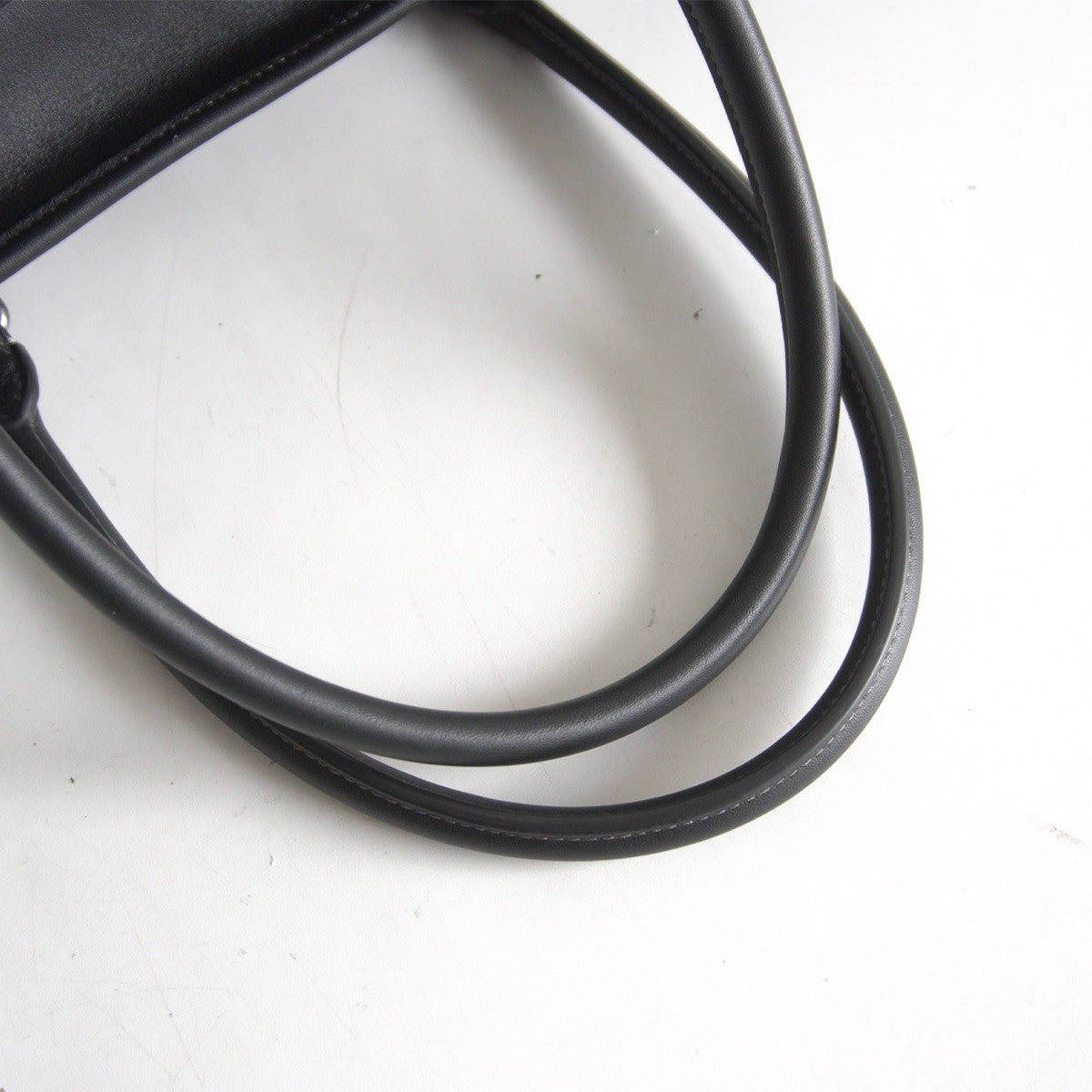 Coach 2-Way Leather Tote Bag Black