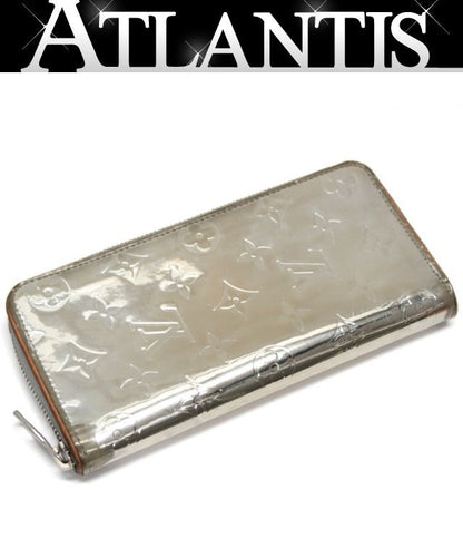 Louis Vuitton Zippy Vertical Wallet Silver Size ONE SIZE