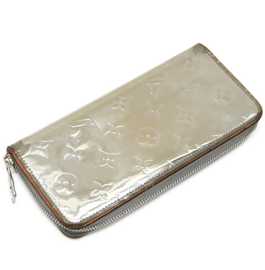 Louis Vuitton Zippy Vertical Wallet Silver Size ONE SIZE