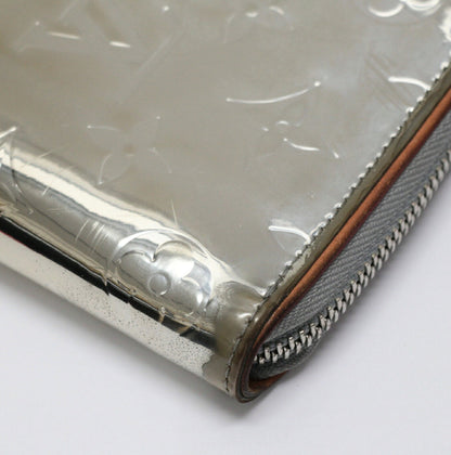Louis Vuitton Zippy Vertical Wallet Silver Size ONE SIZE
