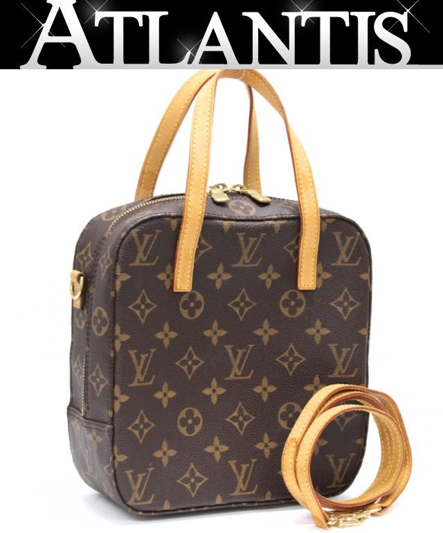 LOUIS VUITTON Spontini 2WAY Monogram Bag Brown Size ONE SIZE