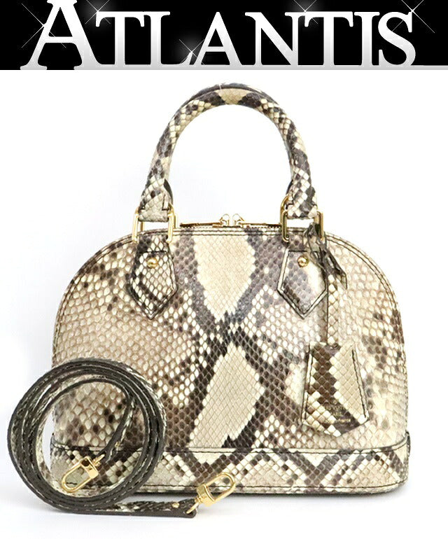 Louis Vuitton Alma BB Python 2-Way Bag Naturel Size ONE SIZE