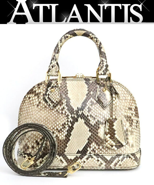 Louis Vuitton Alma BB Python 2-Way Bag Naturel Size ONE SIZE