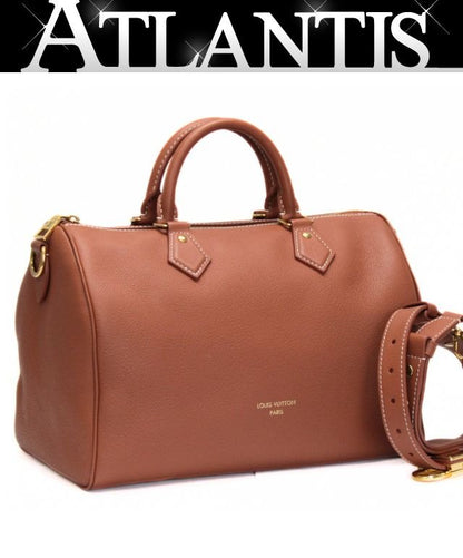 LOUIS VUITTON Speedy Soft 30 Low Bag Cognac Size ONE SIZE