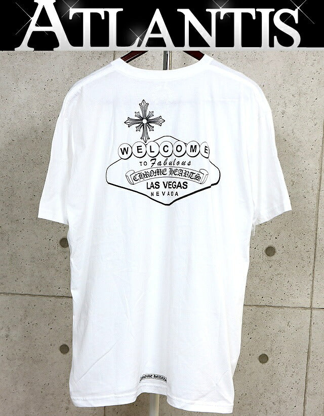 CHROME HEARTS Las Vegas Exclusive T-Shirt White Size XXL