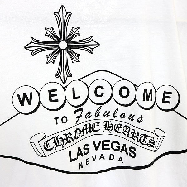 CHROME HEARTS Las Vegas Exclusive T-Shirt White Size XXL