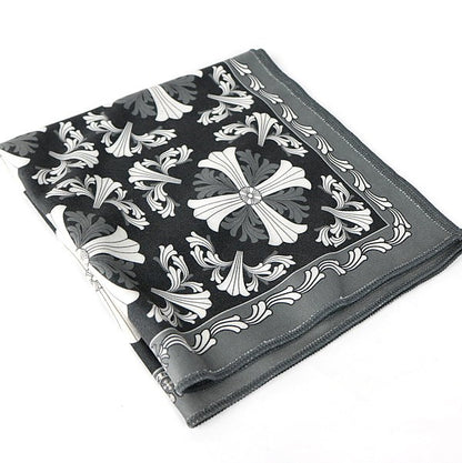 CHROME HEARTS Cross Print Glasses Cloth Black Size ONE SIZE