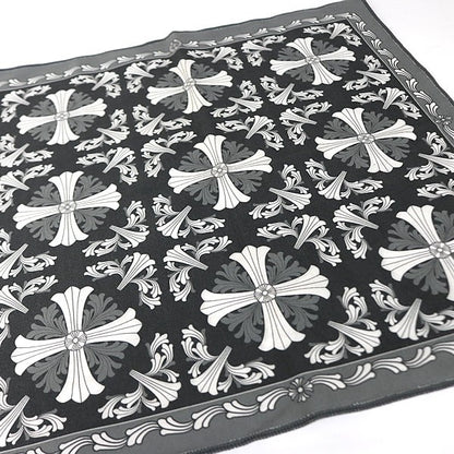 CHROME HEARTS Cross Print Glasses Cloth Black Size ONE SIZE