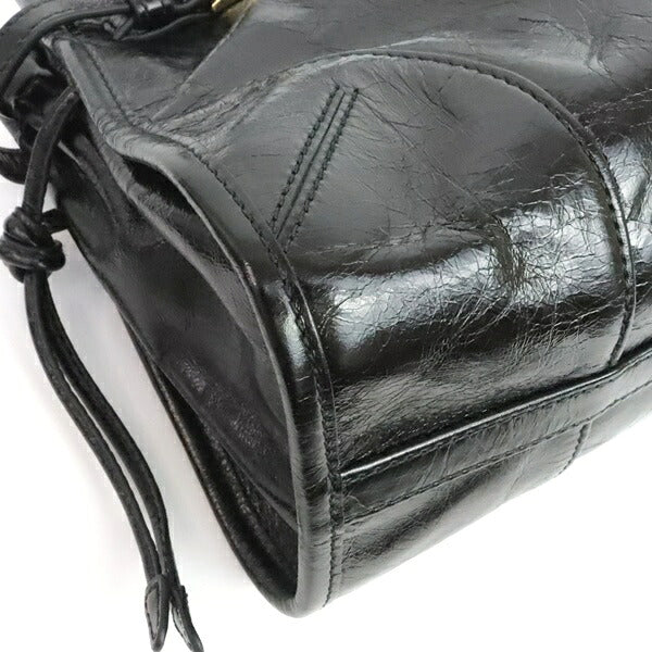 PRADA Boni Medium 2-Way Leather Bag Black Size ONE SIZE