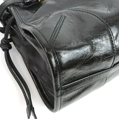 PRADA Boni Medium 2-Way Leather Bag Black Size ONE SIZE