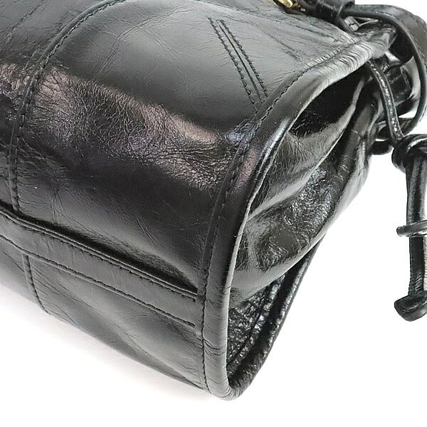PRADA Boni Medium 2-Way Leather Bag Black Size ONE SIZE