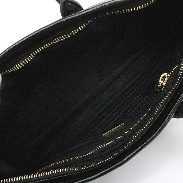 PRADA Boni Medium 2-Way Leather Bag Black Size ONE SIZE