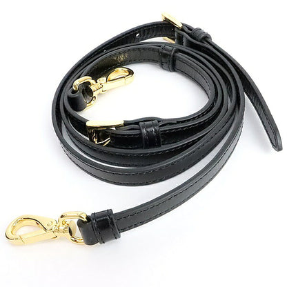 PRADA Boni Medium 2-Way Leather Bag Black Size ONE SIZE