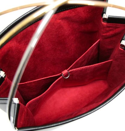 Cartier Trinity Small Leather Handbag Black Size ONE SIZE