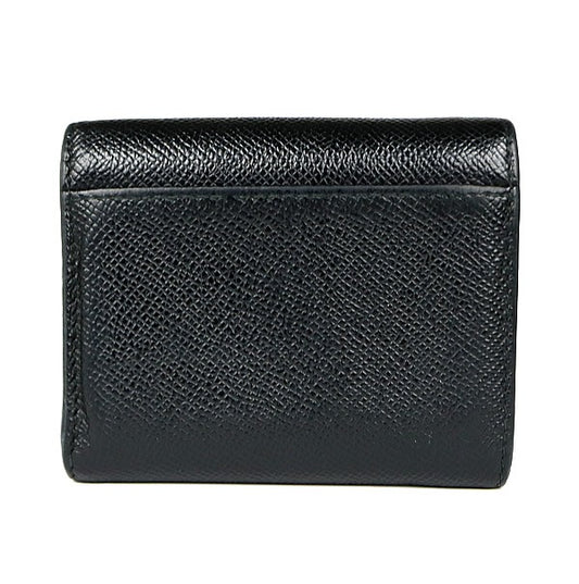 Maison Margiela Tri-fold Leather Wallet Black Size ONE SIZE