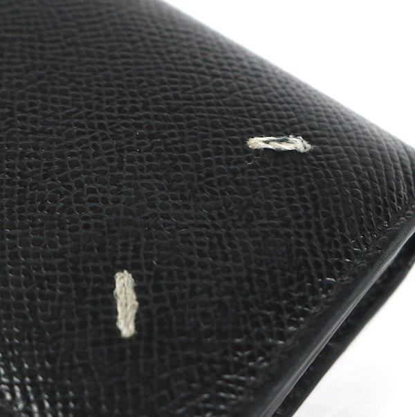 Maison Margiela Tri-fold Leather Wallet Black Size ONE SIZE