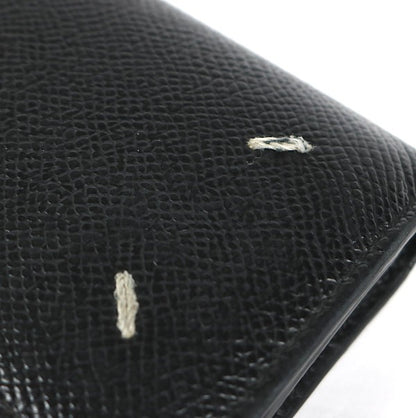 Maison Margiela Tri-fold Leather Wallet Black Size ONE SIZE