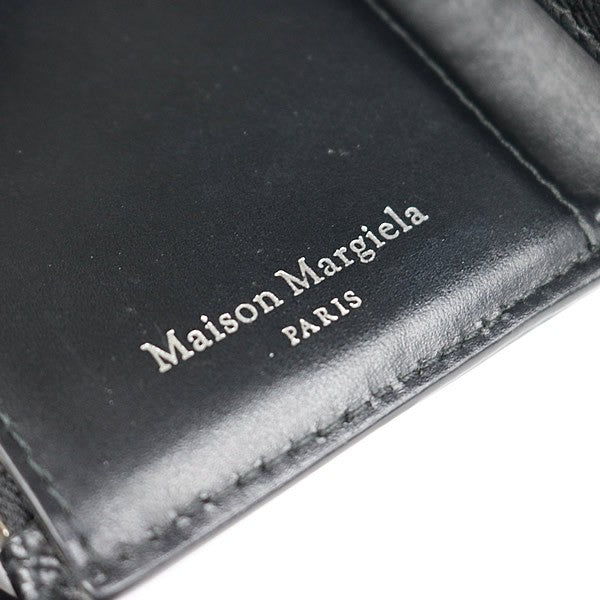 Maison Margiela Tri-fold Leather Wallet Black Size ONE SIZE