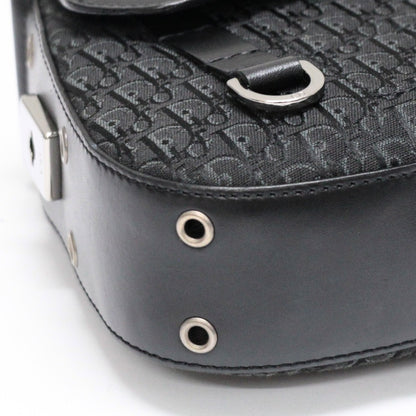Christian Dior Trotter Street Canvas Black Shoulder Bag Size ONE SIZE