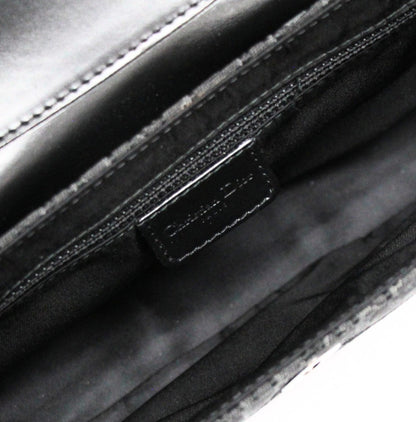Christian Dior Trotter Street Canvas Black Shoulder Bag Size ONE SIZE