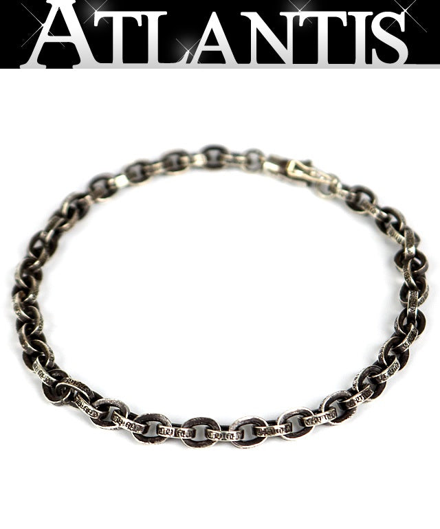 CHROME HEARTS Paper Chain 8 Silver Bracelet Size ONE SIZE