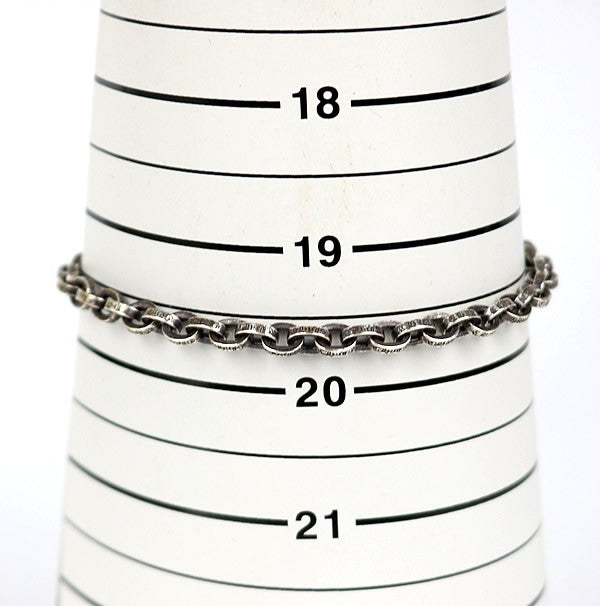 CHROME HEARTS Paper Chain 8 Silver Bracelet Size ONE SIZE